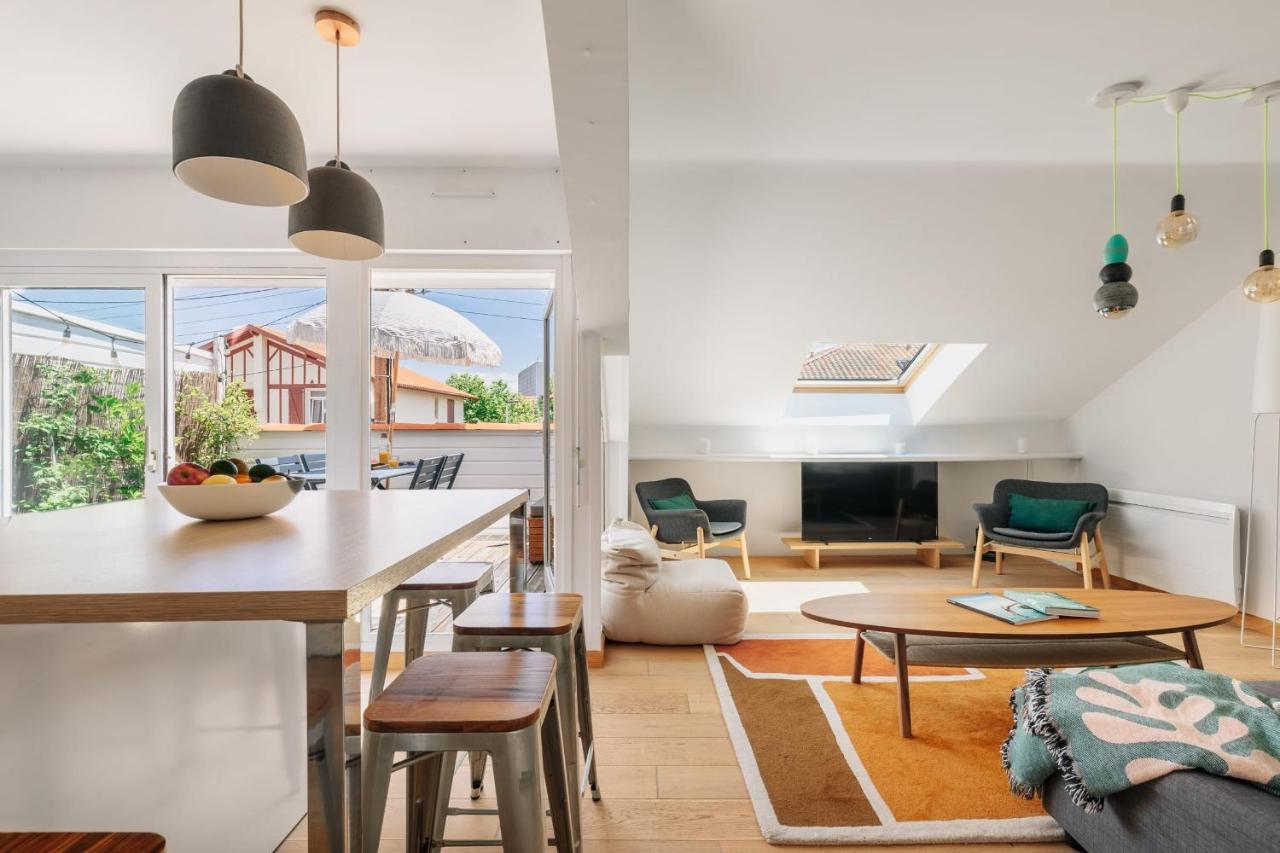 Little Bibi Terrace - Cote Des Basques And Private Garage Apartment Biarritz Exterior photo